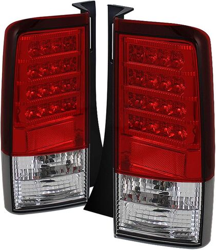 ACANII - For 2004 2005 2006 Scion XB BB V2 Red Clear LED Tail Lights Rear Brake Lamps Assembly Aftermarket Left+Right in Saudi Arabia