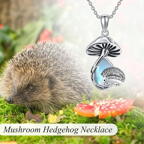 Mushroom Butterfly Necklace 925 Sterling Silver Moonstone Mushroom Butterfly Jewelry for Women in Kuwait