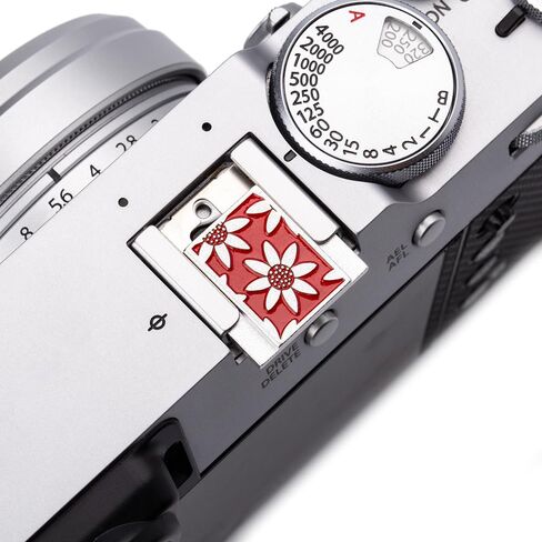 Camera Soft Release Button, Shutter Button for Fujifilm X100VI X100V X-E4 X-E3 X-T5 X-T4 X-T3 X-T30 II X-T20 X-PRO3 (Black Daisy Cover) in Saudi Arabia