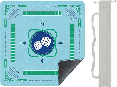 Mahjong Mat,Noise Reduction,Mah Jongg Mat with Guide Suitable for Beginners,Suit for Mahjong, Poker, Card Games, Board Games in Saudi Arabia