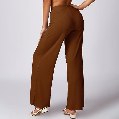 Wide Leg Pants Woman Yoga Pants Loose Casual Lounge Sweatpants for Runing Workout in Saudi Arabia