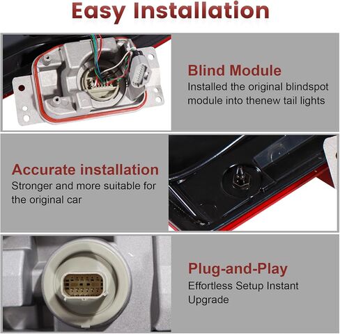 مجموعة مصابيح LED الخلفية مع أعمى متوافقة مع 2017 2018 2019 Ford F250 F350 Super Duty، استبدال المصابيح الخلفية لجانب السائق # FO2800262 in Kuwait