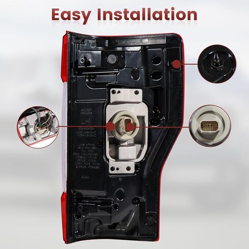 مجموعة مصابيح LED الخلفية مع أعمى متوافقة مع 2017 2018 2019 Ford F250 F350 Super Duty، استبدال المصابيح الخلفية لجانب السائق # FO2800262 in Kuwait