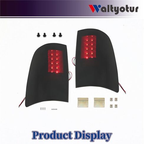 استبدال ضوء الفرامل الخلفية waltyotur لذاكرة الوصول العشوائي 2009 2010 2011 2012 2013 2014 2015 2016 2017 2018 مجموعة ضوء الذيل الجانبي للسائق والراكب، زوج أسود من الضوء الخلفي in Saudi Arabia