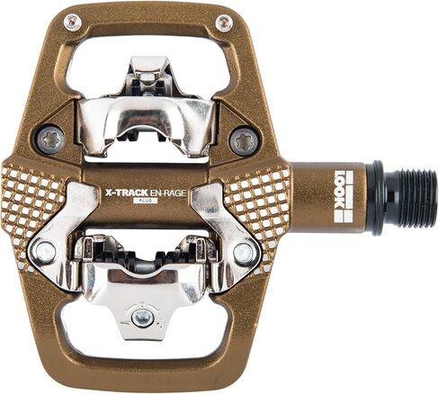 LOOK Cycle - X-Track En-Rage Plus MTB Pedals - Standard SPD Mechanism Compatible - Ultra Strong Forged Aluminum Body - Large Contact Surfaces - Ideal Enduro Bike Pedals in Saudi Arabia