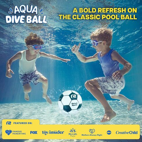 Aqua Dive Pool Ball - 9in Underwater Soccer Pool Game for Kids & Teens in Saudi Arabia