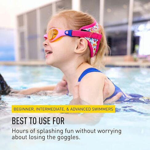 نظارات FINIS Dragonfly - نظارات سباحة تحت الماء للأطفال - حماية من الأشعة فوق البنفسجية - مضادة للضباب - نظارات سباحة للأطفال من سن 3 إلى 8 سنوات - قوة الزهرة in Kuwait