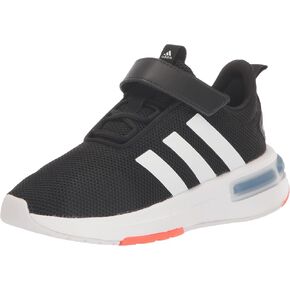 حذاء رياضي من adidas Racer TR23 برباط مطاطي، أسود/فضي معدني/أسود، 12.5 US للجنسين للأطفال الصغار in Saudi Arabia