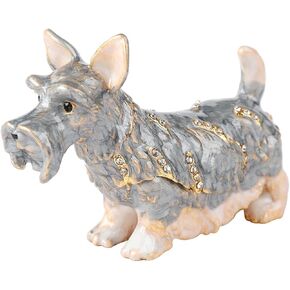 Mini Cute Bee Trinket Boxes Hinged Hand-Painted Enameled Animals Figurine Ornaments Craft Gift for Home Decor, Yellow in Kuwait