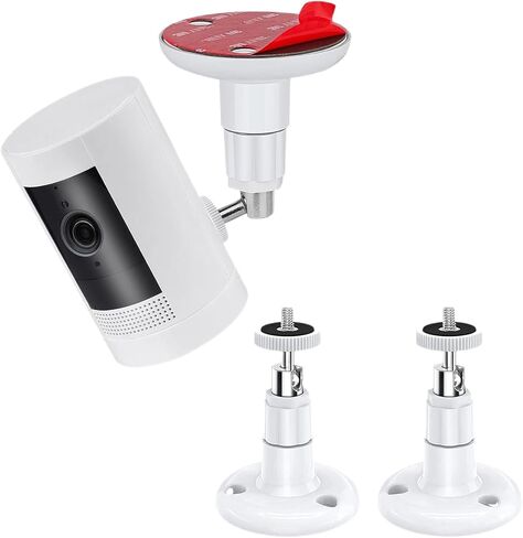 Flexible Twist Mount for Stick Up Cam and Ring Indoor Cam 1st Gen, Universal Camera Mounting Bracket Compatible with eufy, Arlo, Wyze, Google Nest Cam, Simplisafe, Reolink, Tapo Camera 2-Pack in Kuwait