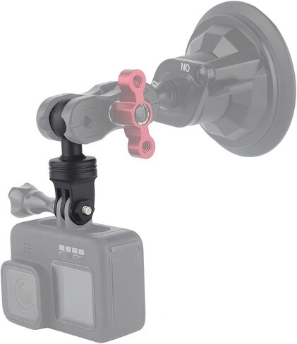 20mm Ball to Action Camera Mount for Gopro Adapter, Compatible with Bulletpoint Dash Mount Arm, Corrugated Anti-Slip Ball (Aluminum) in Kuwait