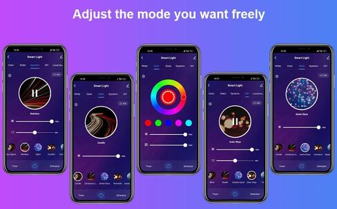 مصباح أرضي ليونك مع مصباح عن بعد ، Tuya Smart 9W × 2 شملت ، مصباح أرضي ذكي حديث 65 "مع Alexa ، مزامنة الموسيقى و 16 مليون لون DIY ، RGB متغير مصباح دافئ لغرفة نوم غرفة المعيشة in Kuwait