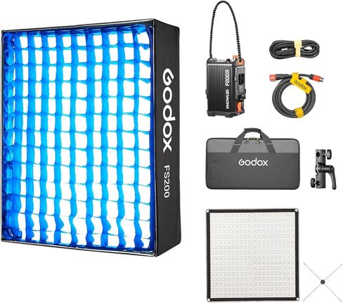 لوحة إضاءة فيديو LED من Godox Knowled F600Bi ثنائية اللون مع شبكة على شكل قرص العسل، حصيرة LED مرنة مقاومة للماء قابلة للطي DMX/CRMX/2.4G/APP للتحكم في الأفلام والبث وإنتاج الفيديو والتصوير الفوتوغرافي (4 × 4 بوصات) in Saudi Arabia