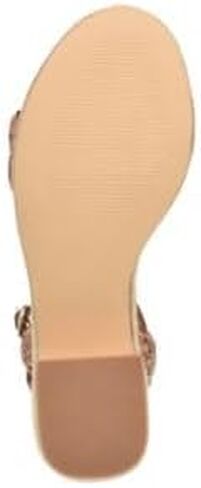 حذاء نسائي من Nine West Rivva بكعب كاحل منسوج بني 8 متوسط ​​(B، M) in Saudi Arabia