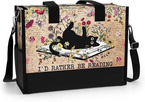 84hoods Large Tote Bag for Women with Pockets and Zipper for Travel, Work, Grocery. Gift for Book Lovers, Librarians. in Saudi Arabia