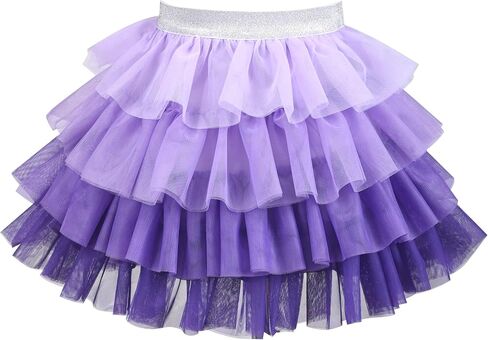 Sunny Fashion Girls Gray 2 Piece Shirt Butterfly Multicolor Rainbow Floral Skirt in Saudi Arabia