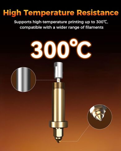 Creality Official Ender 3 V3 SE Hotend Kit، سرعة عالية 250 ملم/ثانية و260 درجة مئوية مقاومة لدرجات الحرارة العالية مع جورب سيليكون، فضي in Saudi Arabia