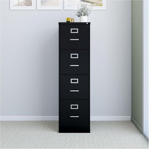 Staples 4-Drawer Vertical File Cabinet ، مستندات حجم الحروف ، قابلة للقفل ، 26.5 "D X 14.9" W x 51.97 "H ، رمادي فاتح in Kuwait