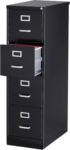 STAPLES 4-Drawer Vertical File Cabinet, Letter Size Documents, Lockable, 26.5" D x 14.9" W x 51.97" H, Light Gray in Saudi Arabia