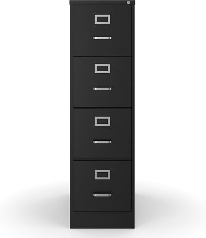 STAPLES 4-Drawer Vertical File Cabinet, Letter Size Documents, Lockable, 26.5" D x 14.9" W x 51.97" H, Light Gray in Saudi Arabia