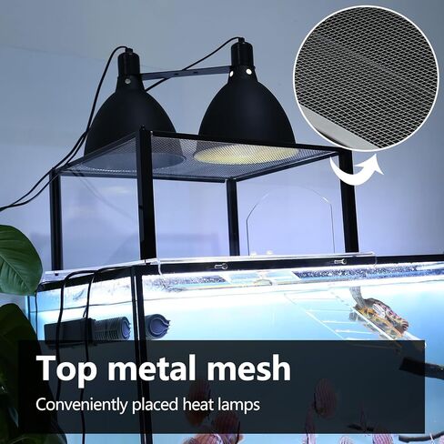 منصة تشمس السلحفاة العلوية للسلاحف المائية 40 مربي 75 جالون، حوض منحدر للزواحف المائية، تراس السلحفاة، ملحقات خزان السلحفاة in Kuwait