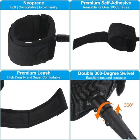 مقود باتيكل لركوب الأمواج، مقود ملفوف مع حبل سلسلة معصم للوحة الجسم ولوحة التجديف in Kuwait