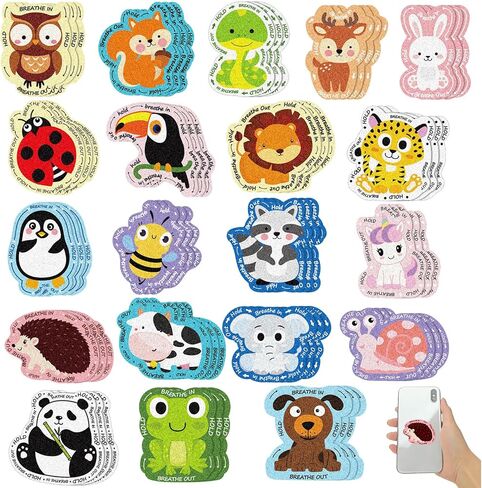 Fulmoon 120 PCS الهادئة القلق الملصقات الحسية محكم شرائح الحسية اللمسات الهادئة الهادئة الملصقات الحسية اللمسات اللمسة أشكال الفاكهة in Kuwait