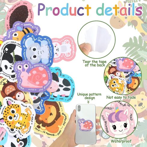 Fulmoon 120 PCS الهادئة القلق الملصقات الحسية محكم شرائح الحسية اللمسات الهادئة الهادئة الملصقات الحسية اللمسات اللمسة أشكال الفاكهة in Kuwait