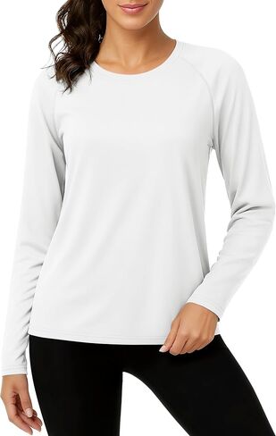TACVASEN Womens Long Sleeve Rash Guard UPF 50+ UV Sun Shirts Quick Dry Swim Shirt Hiking Tops in Saudi Arabia