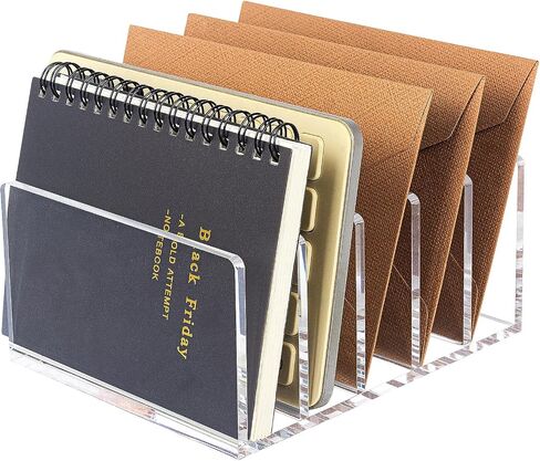 Sorters منظم البريد الأكريليك للمكتب ، حامل سطح المكتب المكتبي المكون من 3 أقسام. in Kuwait