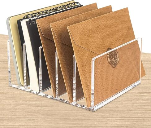 Sorters منظم البريد الأكريليك للمكتب ، حامل سطح المكتب المكتبي المكون من 3 أقسام. in Kuwait