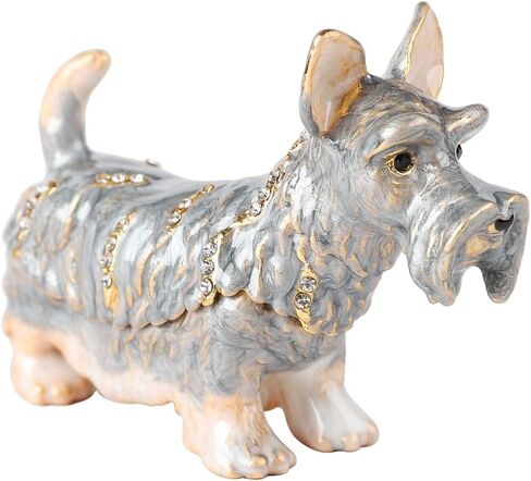 Mini Cute Bee Trinket Boxes Hinged Hand-Painted Enameled Animals Figurine Ornaments Craft Gift for Home Decor, Yellow in Kuwait