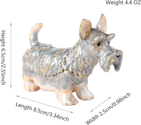 Mini Cute Bee Trinket Boxes Hinged Hand-Painted Enameled Animals Figurine Ornaments Craft Gift for Home Decor, Yellow in Kuwait