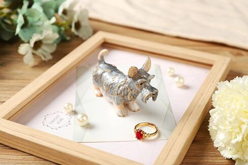 Mini Cute Bee Trinket Boxes Hinged Hand-Painted Enameled Animals Figurine Ornaments Craft Gift for Home Decor, Yellow in Kuwait