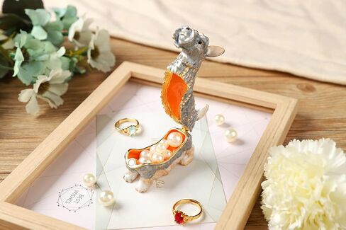 Mini Cute Bee Trinket Boxes Hinged Hand-Painted Enameled Animals Figurine Ornaments Craft Gift for Home Decor, Yellow in Kuwait