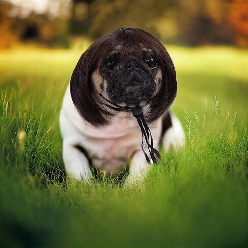 6 أجهزة كمبيوتر شرفة أوزة الزي ، شعر مستعار الشرفة الإسكان ، دور الكلب مضحك دور الباروكة للمساواة في الحديقة أوزة في الحديقة وقطط الحيوانات الأليفة ، الكلاب in Kuwait