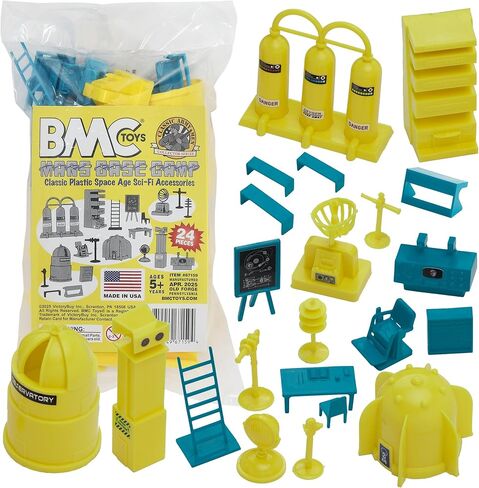 BMC Classic SciFi Mars Base Camp - 24pc Plastic Army Men Space Accessory Playset in Kuwait