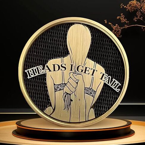 2PCS Heads and Tails Coin, Heads i get Tail Coin,Tails i get Head Coin for Men, Challenge Coins, Lucky Coins, Funny Coins, Funny Prank Gifts, Suitable for Coin Collectors in Kuwait
