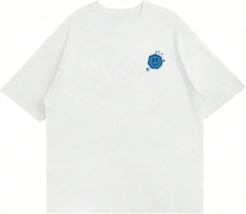 SHENHE Men's Graphic Letter Print Short Sleeve Crew Neck T Shirt Summer Streetwear Top in Saudi Arabia