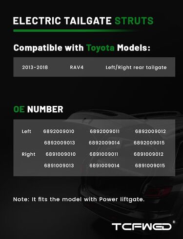 زوج واحد من دعامات الصدمات لدعم رفع الطاقة متوافق مع Nissan Murano 2015 2016 2017 2018 2019 2020 2021 الباب الخلفي للباب الخلفي الأيسر والأيمن استبدال # 905615AA1A (L) 905605AA1A (R) in Kuwait