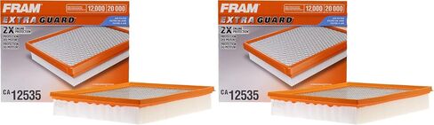 FRAM Extra Guard CA12535 Flexible Replacement Engine Air Filter for Select 2019-2023 Ford Ranger (2.3L), Provides Up to 12 Months or 12,000 Miles Filter Protection in Saudi Arabia