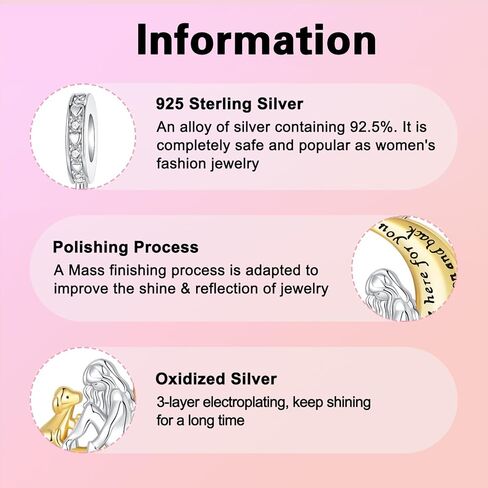 Moon Sun Star Charm 925 Sterling Silver Charm Fits Women's Charm Bracelet & Necklace Valentine's Day Mother's Day Jewelry Gifts for Women in Kuwait