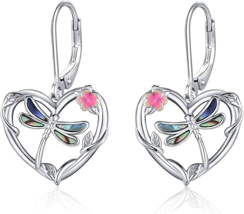 Blue Dragonfly Earrings for Women 925 Sterling Silver Dragonfly Leverback Earrings Animal Dragonfly Jewelry Gifts for Mothers Day in Kuwait