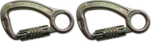 USR-14-C3T Triple Lock Steel Carabiner with Integral Eye, 139 mm x 77 mm - Safety Supply, Dimensions: 15.24 cm L x 12.7 cm W x 2.54 cm H, Origin: Taiwan, Weight: 2.0 lbs in Saudi Arabia