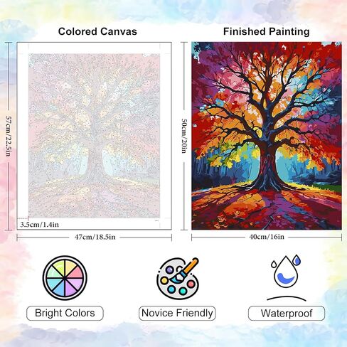 Yezavesu Cowboy Boots Paint by Numbers Kit for Adults Beginner, Flower Adult Paint by Number Kits on Canvas Without Frame, DIY Acrylic Painting by Numbers for Home Wall Decor Gift 16x20 Inch in Kuwait