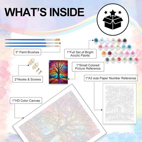 Yezavesu Cowboy Boots Paint by Numbers Kit for Adults Beginner, Flower Adult Paint by Number Kits on Canvas Without Frame, DIY Acrylic Painting by Numbers for Home Wall Decor Gift 16x20 Inch in Kuwait