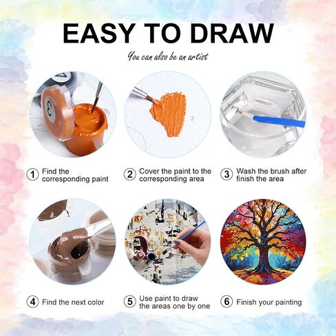 Yezavesu Cowboy Boots Paint by Numbers Kit for Adults Beginner, Flower Adult Paint by Number Kits on Canvas Without Frame, DIY Acrylic Painting by Numbers for Home Wall Decor Gift 16x20 Inch in Kuwait
