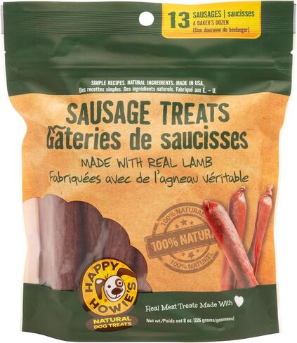 Happy Howie's Sausage Treats - Healthy Dog Treats, Flavorful Slow Cooked Beef, Natural Ingredients, Hormone Free - Beef, 36 Count (Pack of 1) in Kuwait