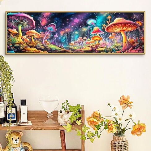 YALKIN 5D Diamond Painting Kits for Adults, Large Diamond Art Kits Full Drill Diamond Painting Kit for Adult Beginners, DIY Crystal Picture Art for Home Wall Decor 30x90cm/12x35in in Kuwait