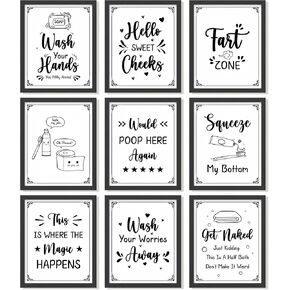 97 Decor Laundry Room Wall Decor - Laundry Decor for Laundry Room Accessories, Laundry Symbol Wall Art Prints, Laundry Symbols Guide Picture, Laundry Care Instruction Chart Sign Poster (8x10 Unframed) in Kuwait